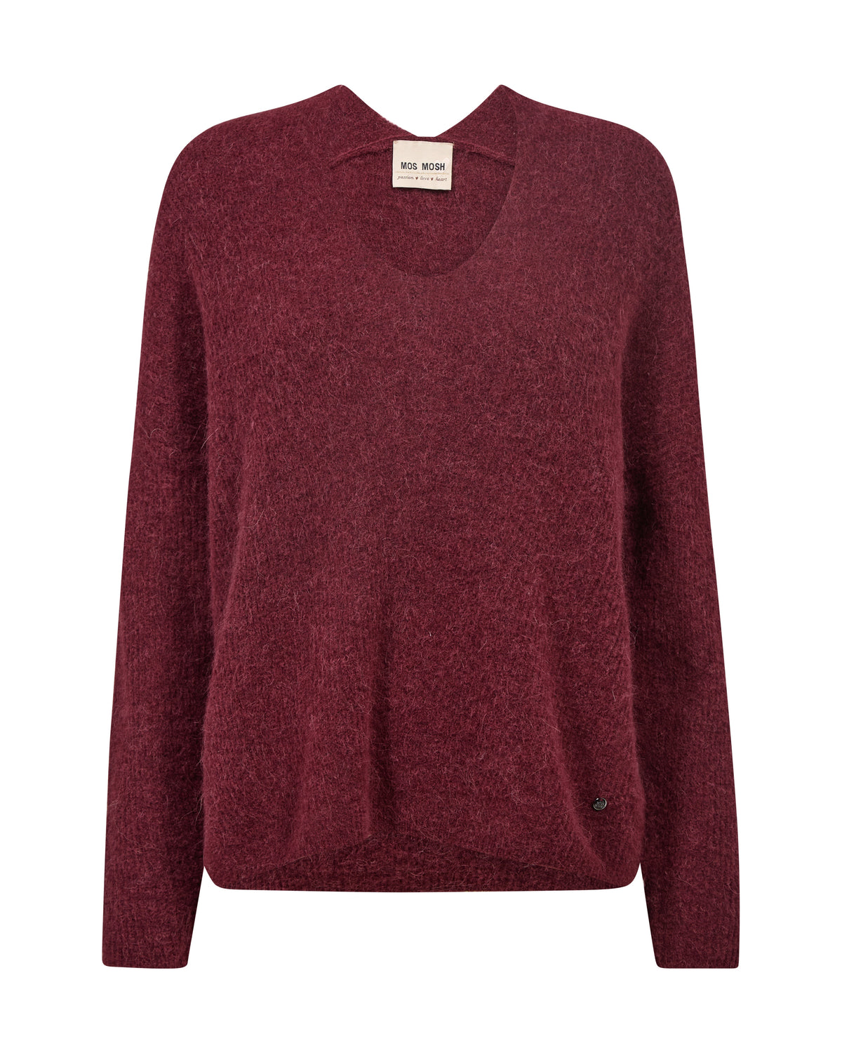 MOS MOSH "MMThora V Neck (Cabernet) - ClobR