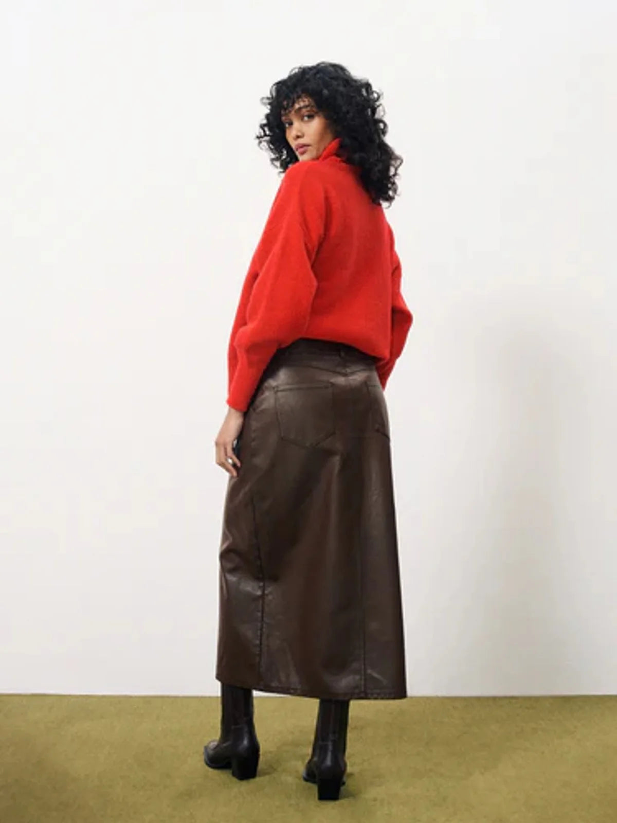 FRNCH "NASSIA Skirt" (Chocolate)