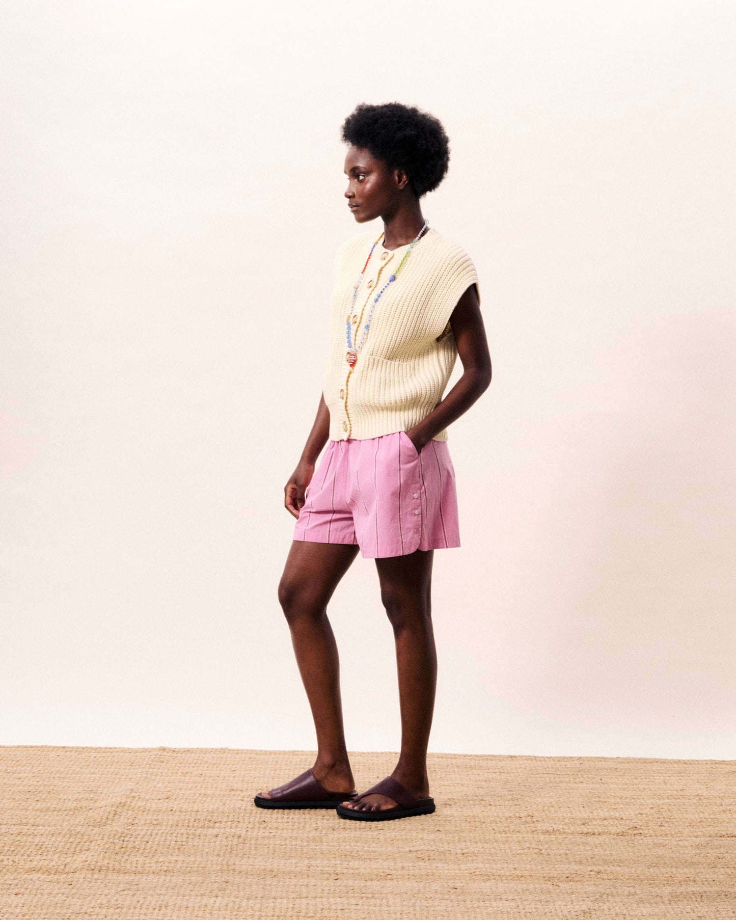 FRNCH "Natalie Waistcoat" (Creme)
