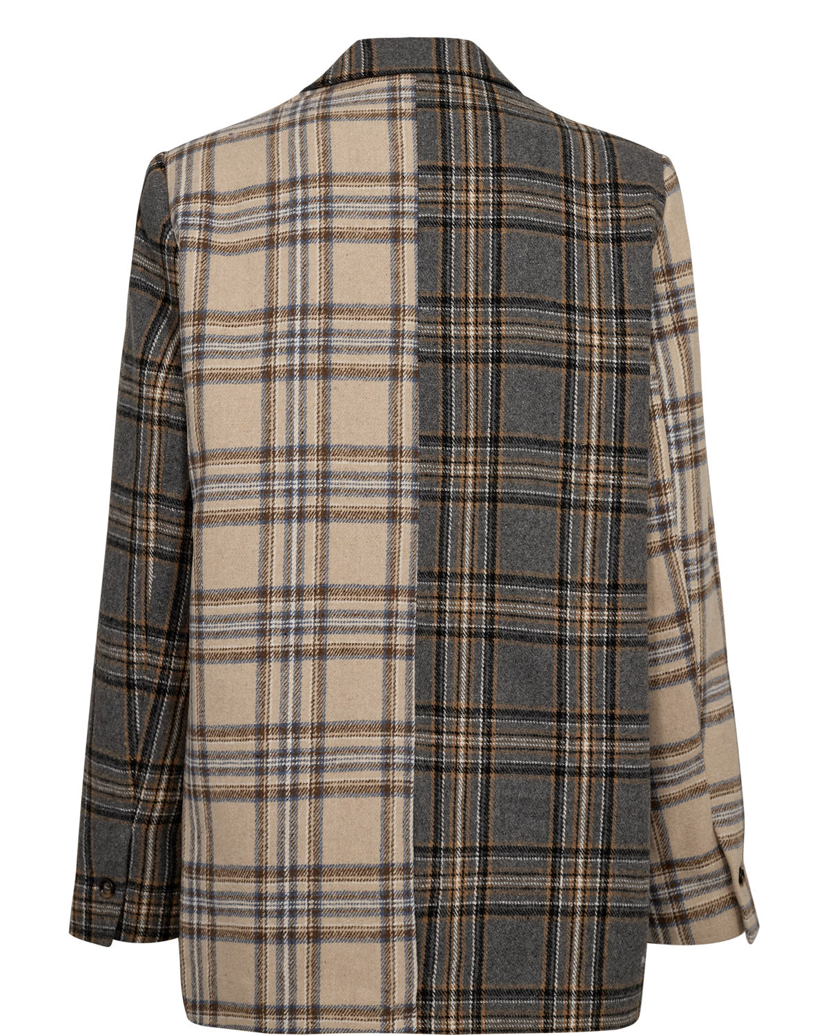 NUMPH "NUAvey Check Blazer" (Medium Grey Melange)
