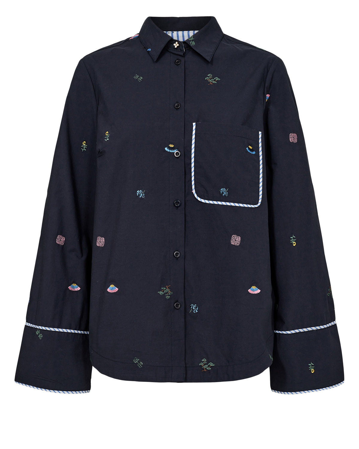 NUMPH "NUChiro Boxy Shirt" (Dark Sapphire)
