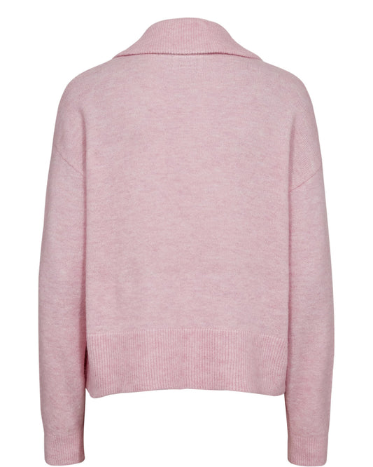 NUMPH "NUFuette Zip Cardigan" (Pink Lady) - ClobR