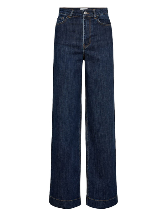 NUMPH "NUParis HR Wide Jeans 28" Leg" (Dark Blue )