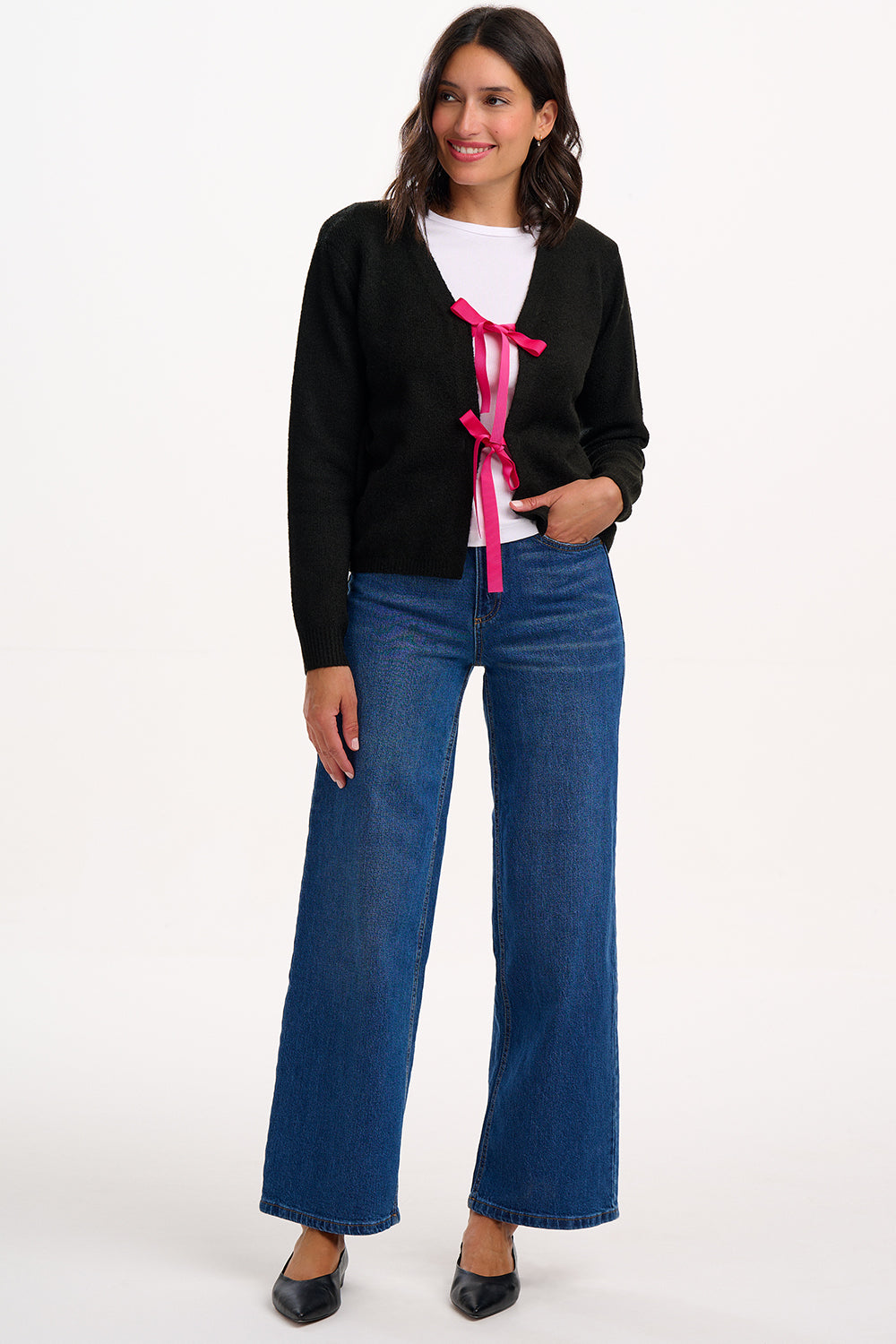SUGARHILL "Phily Bow Cardigan" (Black)