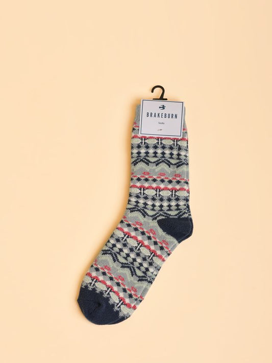 BRAKEBURN "Plush Socks" (Navy)