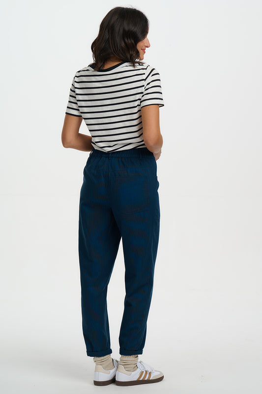 SUGARHILL "Rowan Trouser" (Black & Teal)