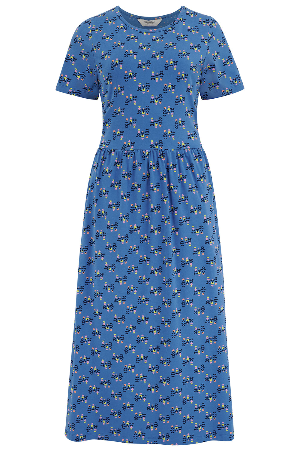 SUGARHILL "Sofia Jersey Midi Dress" (Blue)