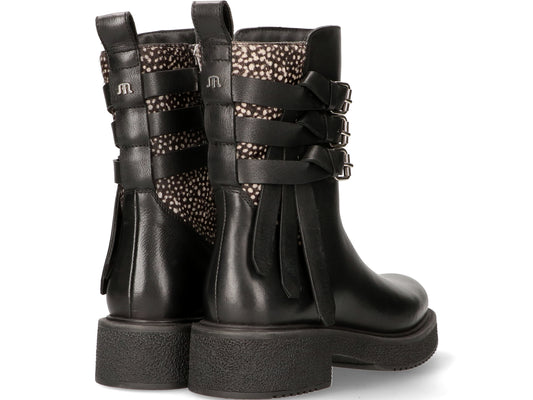 Maruti "Star Leather Ankle Boot" (Black)