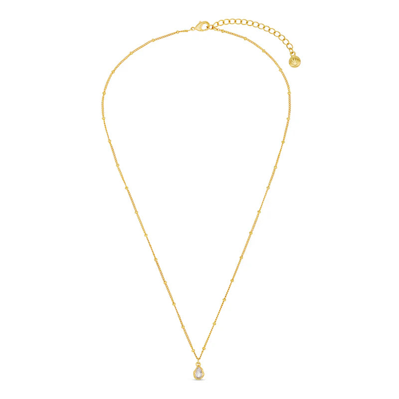 ORELIA "Organic Crystal Teardrop"(Pale Gold)