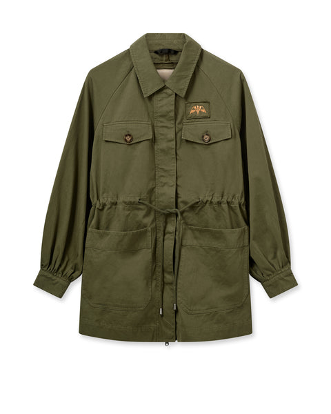 Vanilla parka jacket coat in burnt olive by Mos Mosh