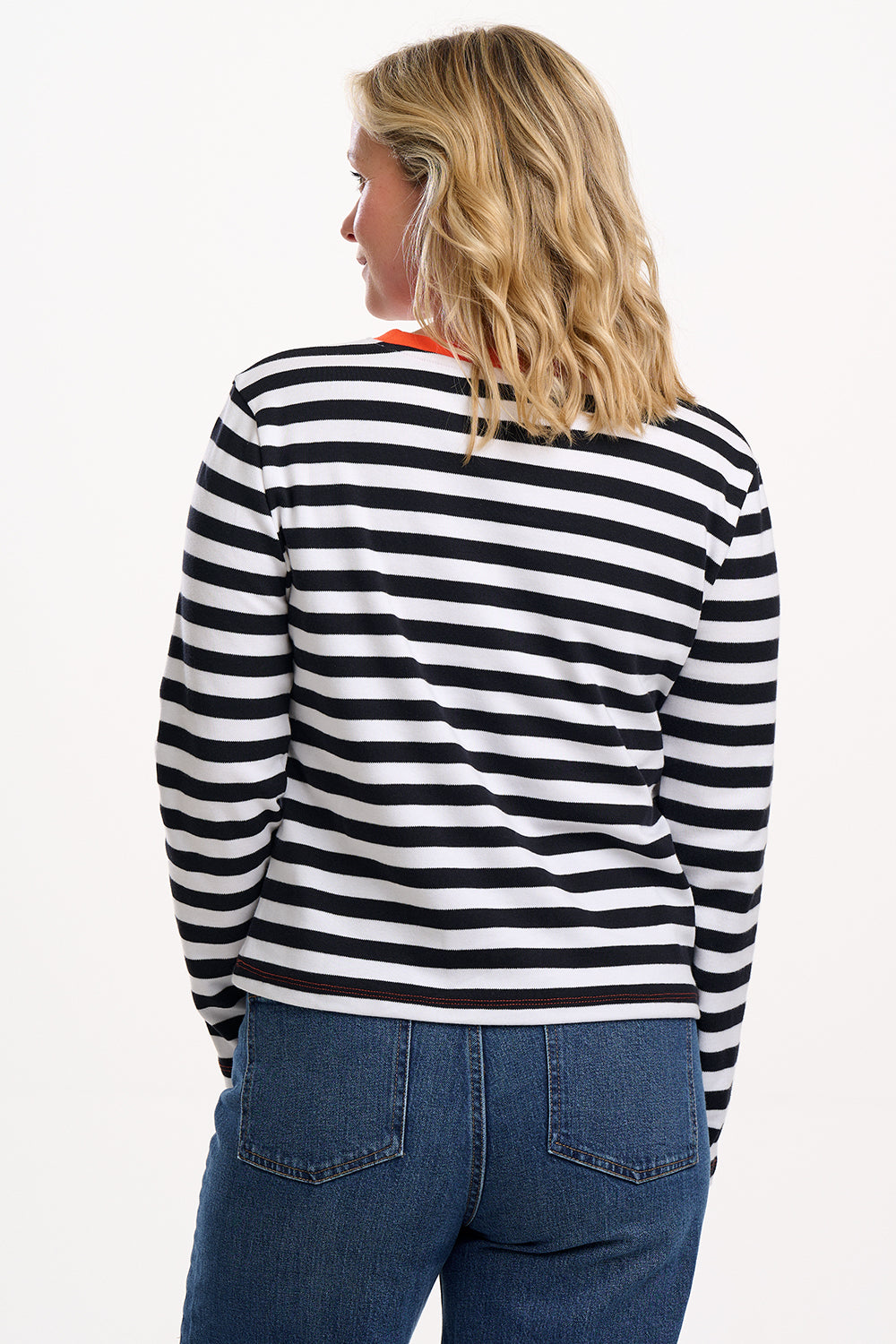 SUGARHILL "Vienna Jersey Top"(White/Black)