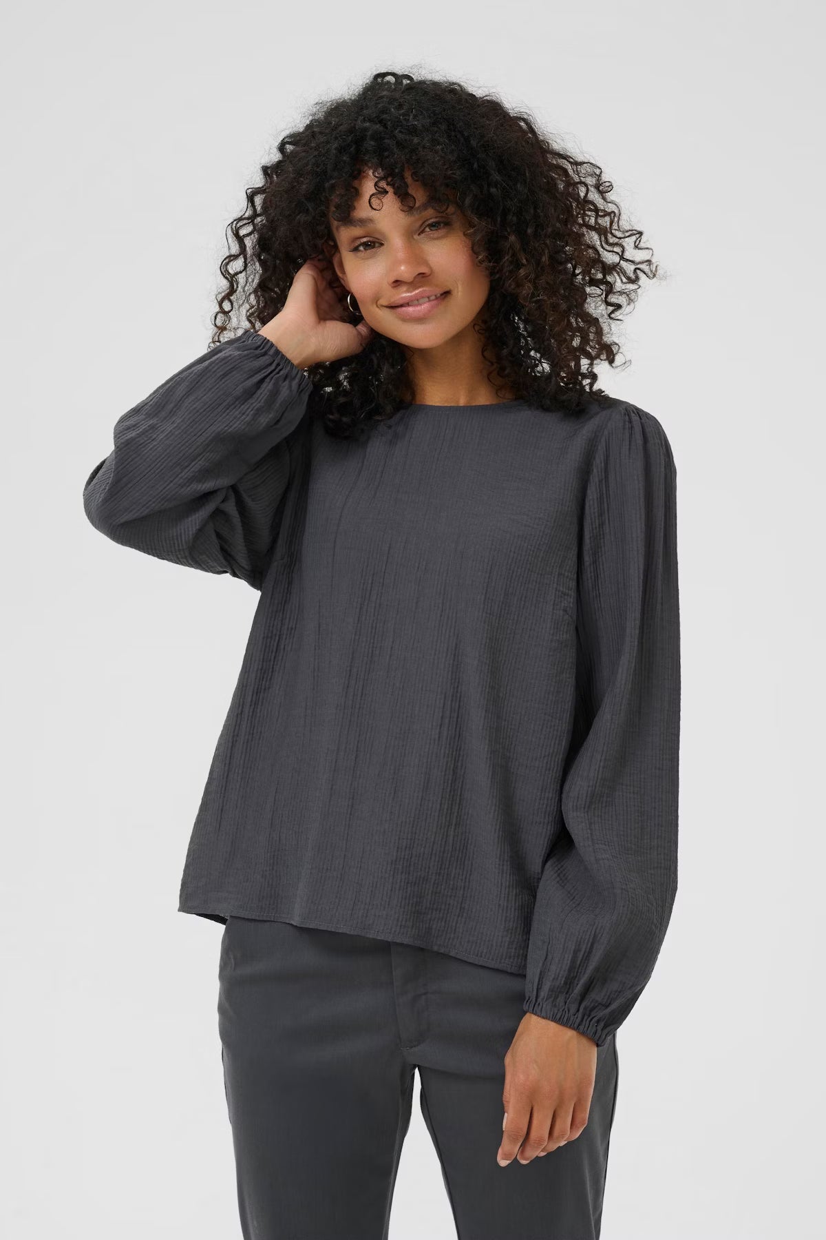 KAFFE "KAvivy Blouse" (Black Oyster)