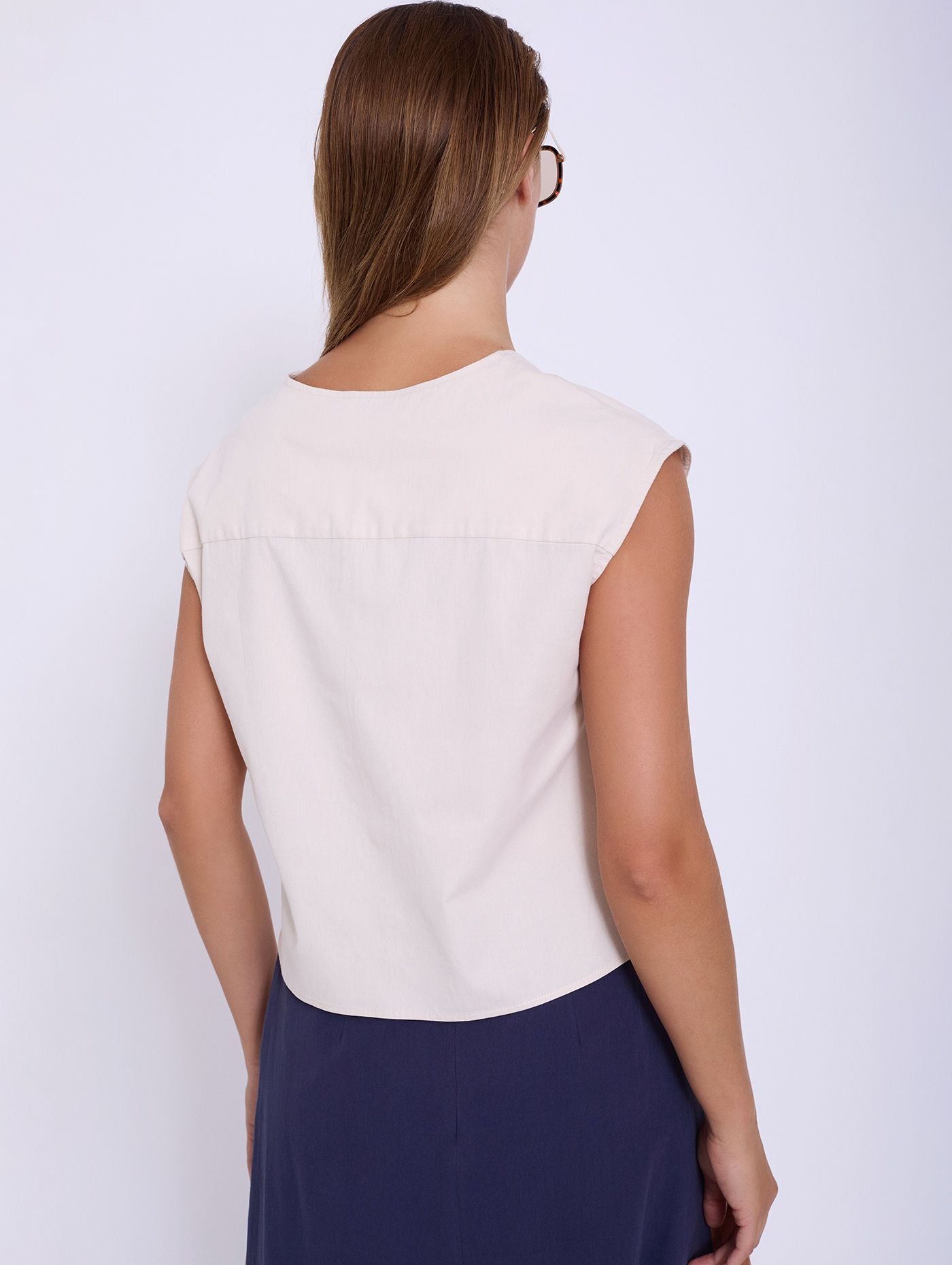 SKATIE "S05B104IV Waistcoat" (Ivory)