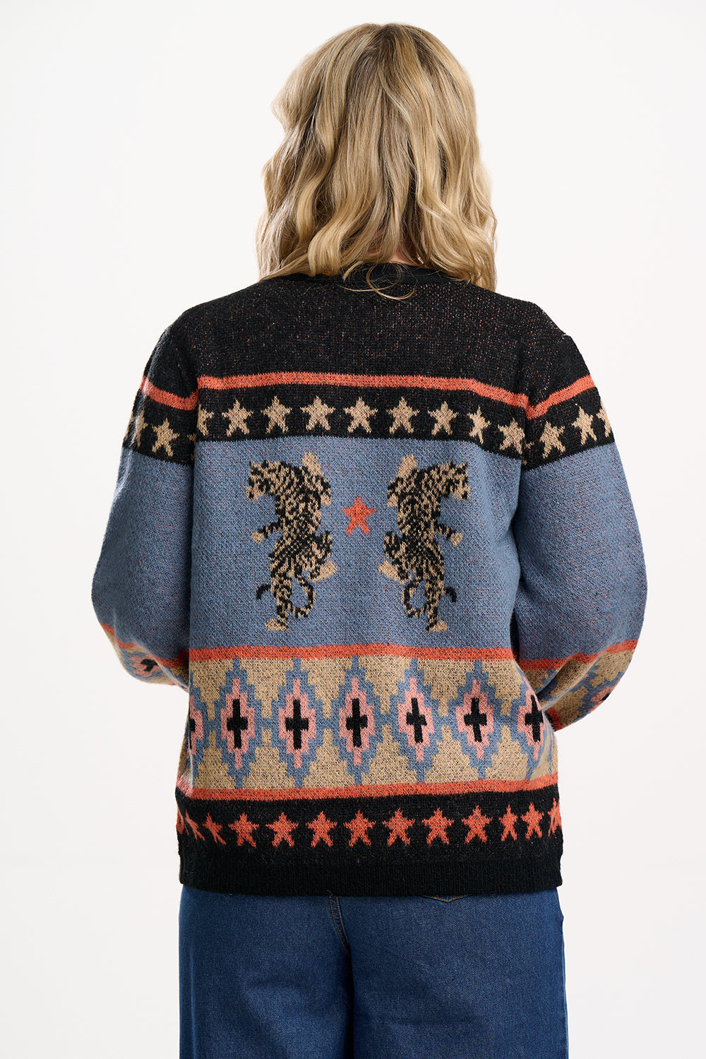 SUGARHILL "Yvette Cardigan" (Multi Climbing Tigers)