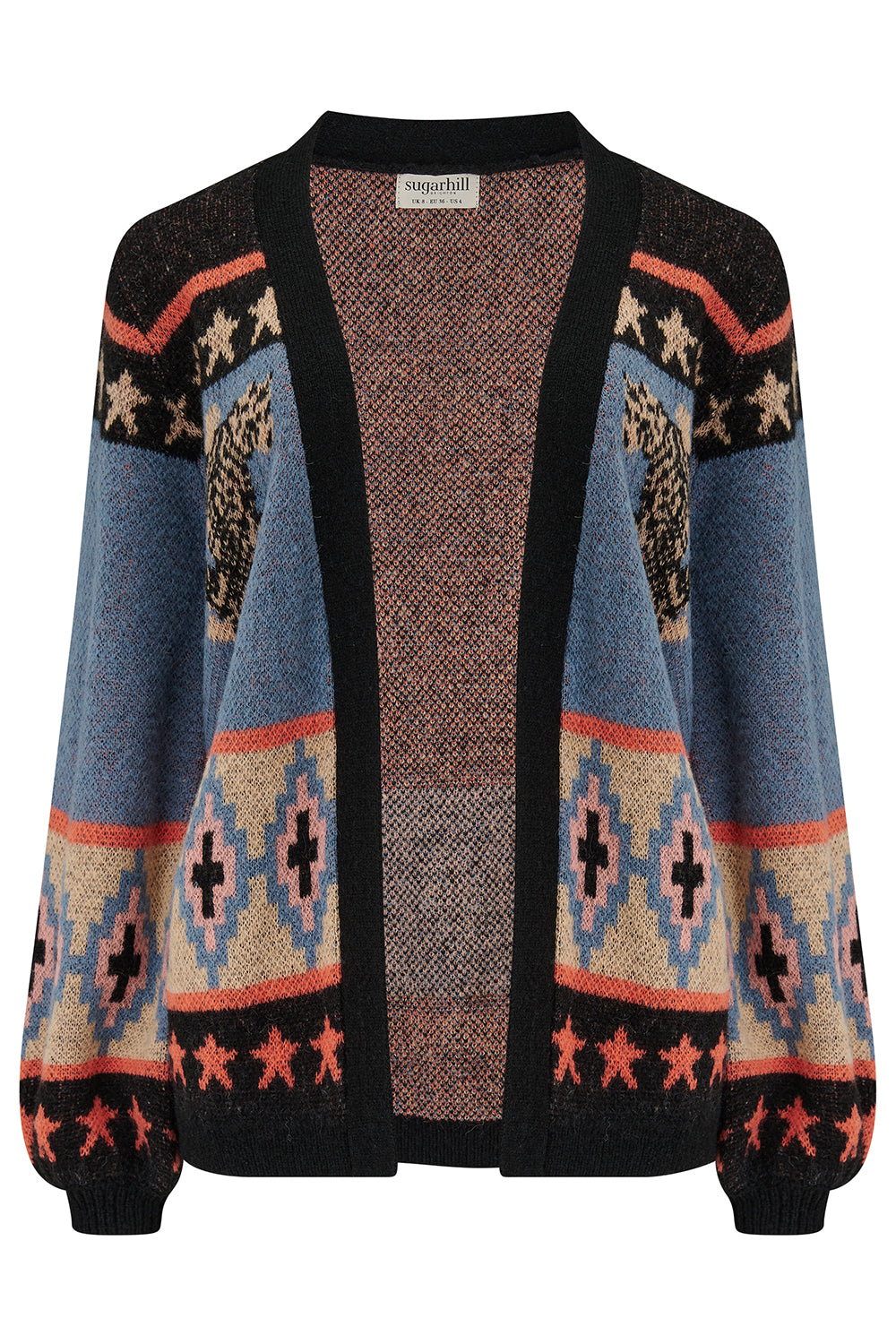 SUGARHILL "Yvette Cardigan" (Multi Climbing Tigers)