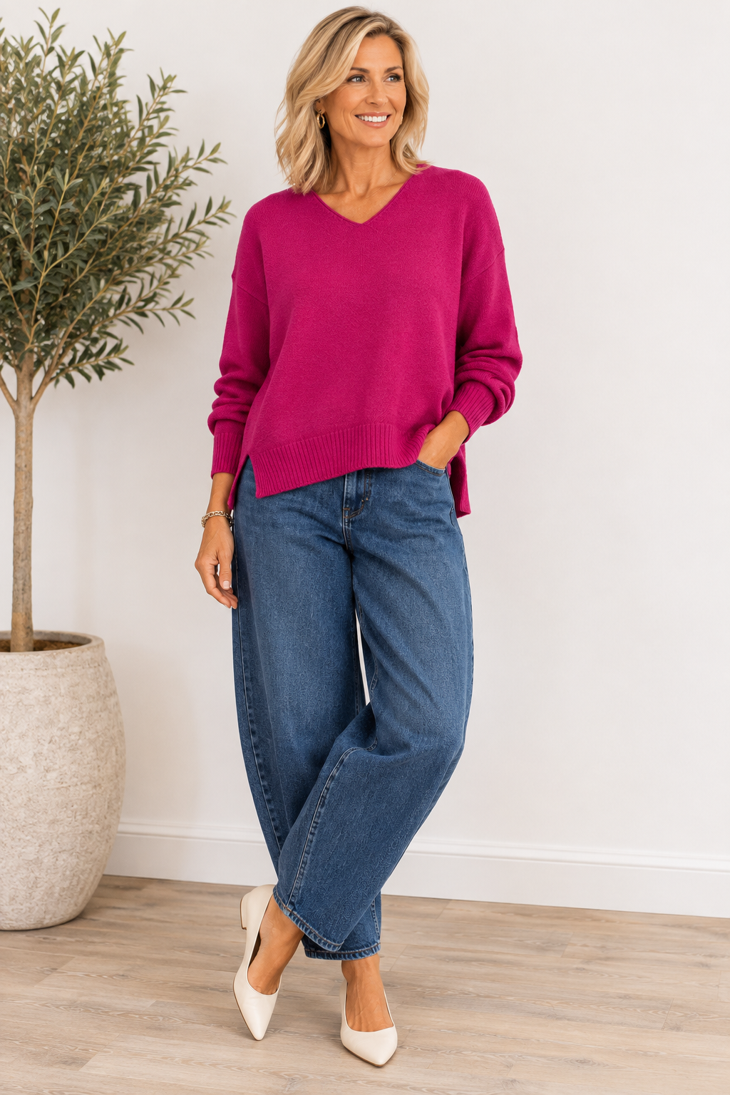 AMAZING WOMAN "Zilaph Jumper" (Cerise Pink)