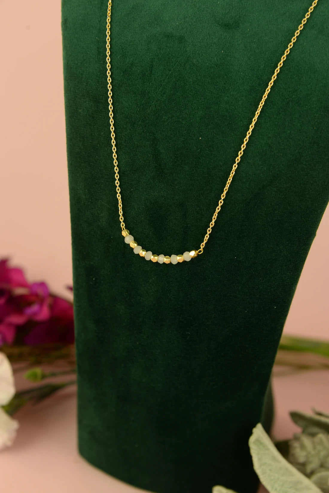 Beaded Stone Necklace