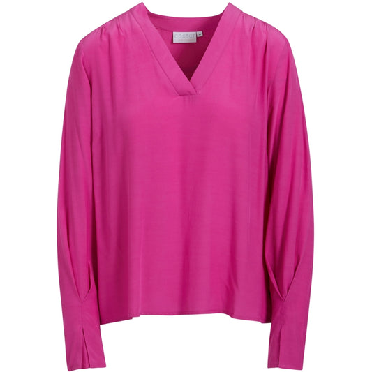 COSTER COPENHAGEN 'Pleat' Shirt (Flashy Green/ Raspberry Pink)