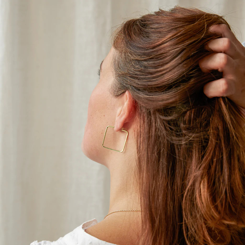 Statement hoop earrings