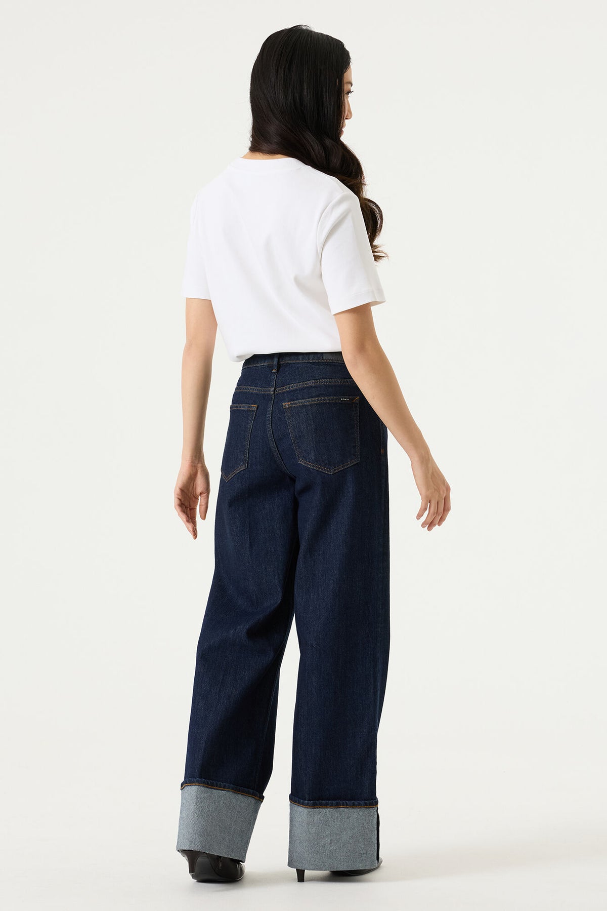 GARCIA "Celia Wide leg Denim With Cuff" (Rinsed