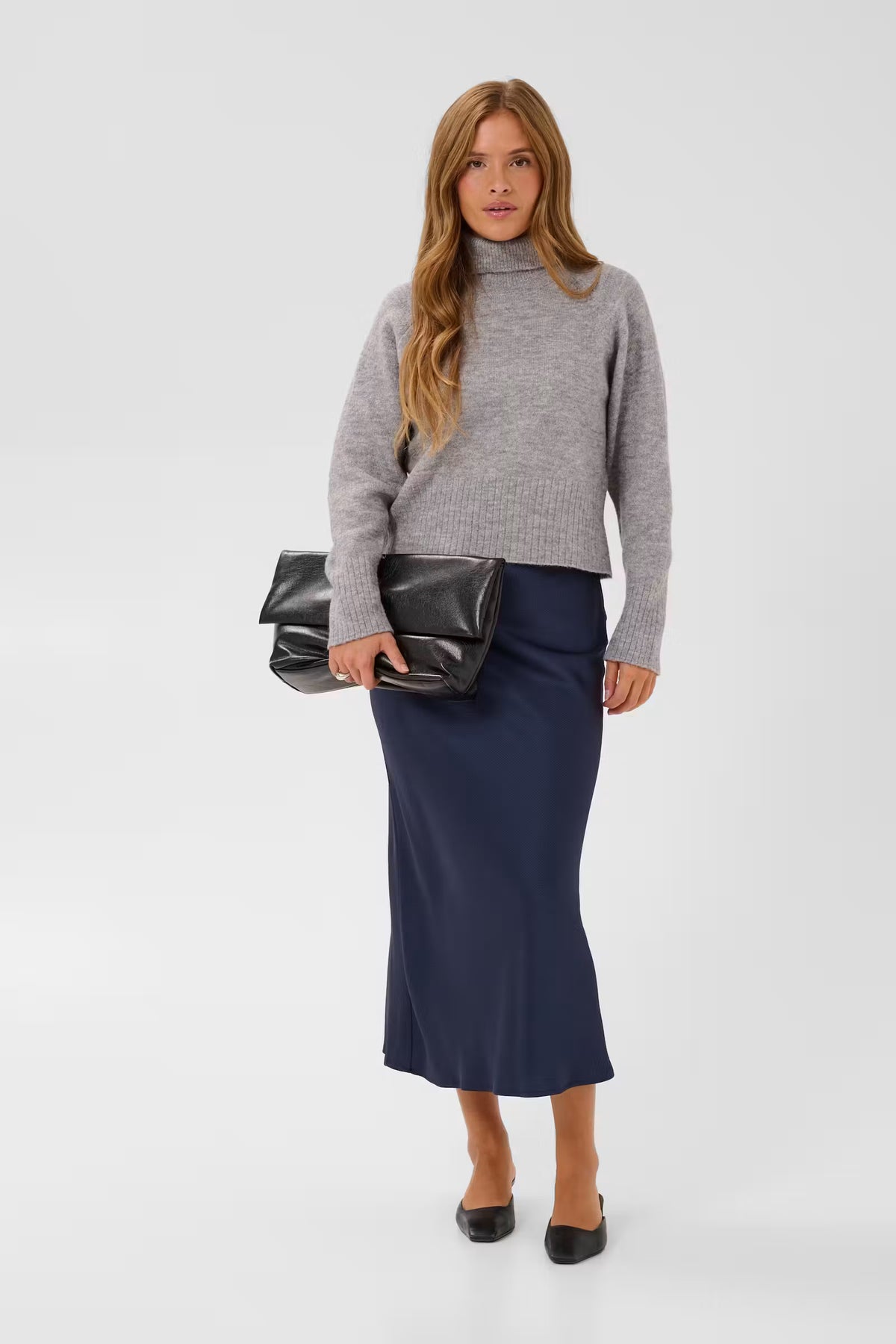 KAFFE "KALotte Skirt" (Graphite)