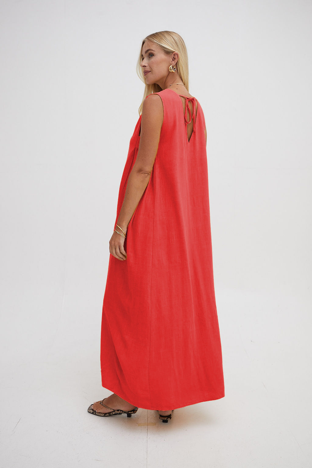 FIKA "Lottie Midaxi Dress" (Coral)