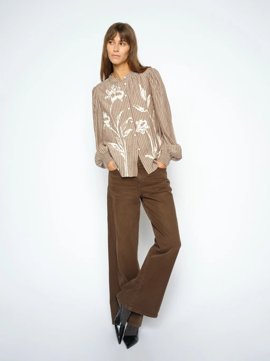 MOS MOSH "MMMysa Quozi Shirt" (Downtown Brown)