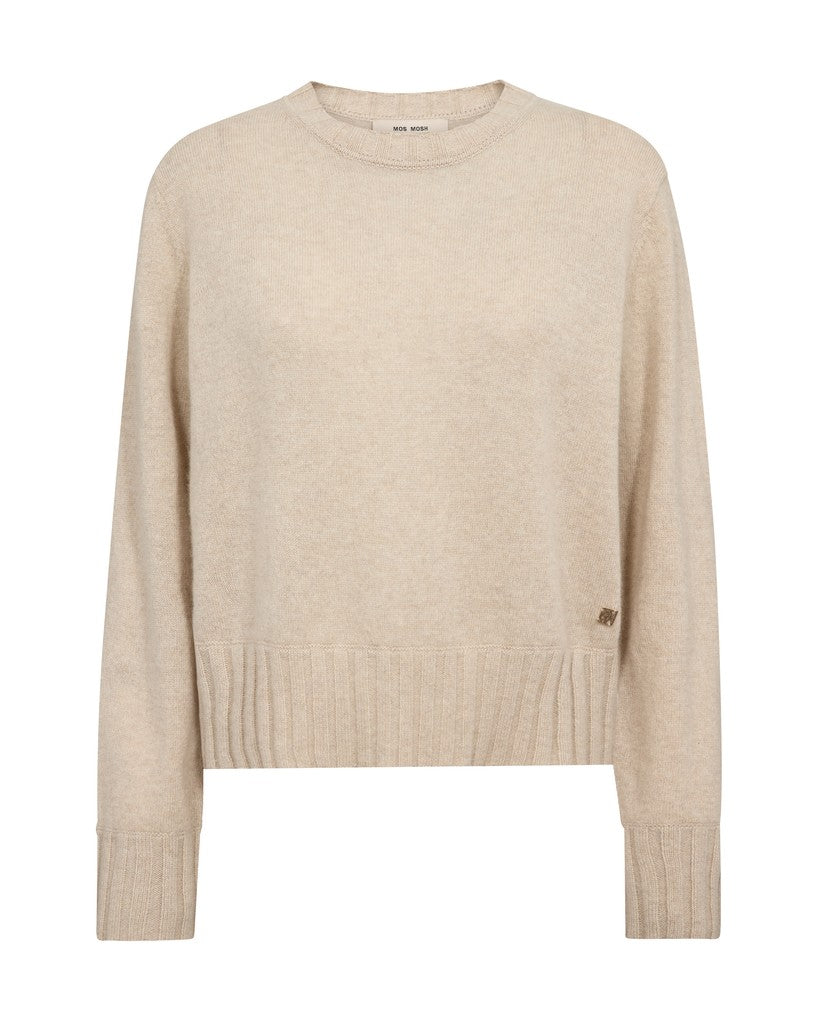 MOS MOSH "MMMoria Cashmere Crewneck Knit" (Oxford Tan)