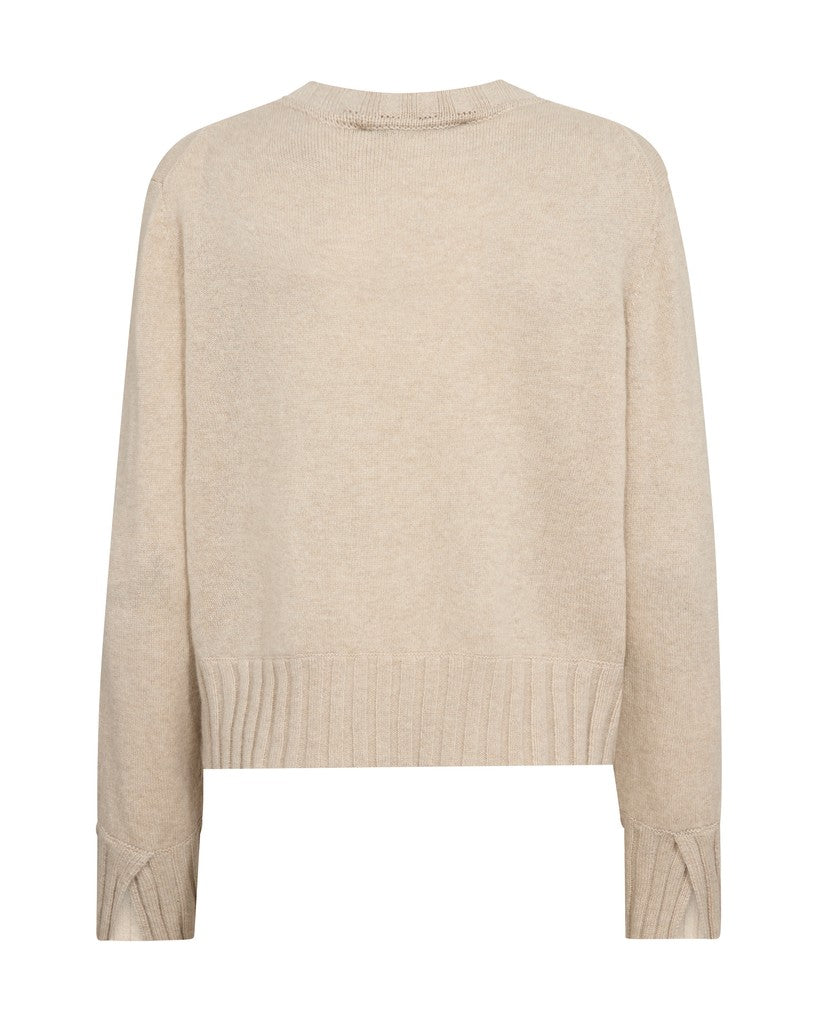 MOS MOSH "MMMoria Cashmere Crewneck Knit" (Oxford Tan)