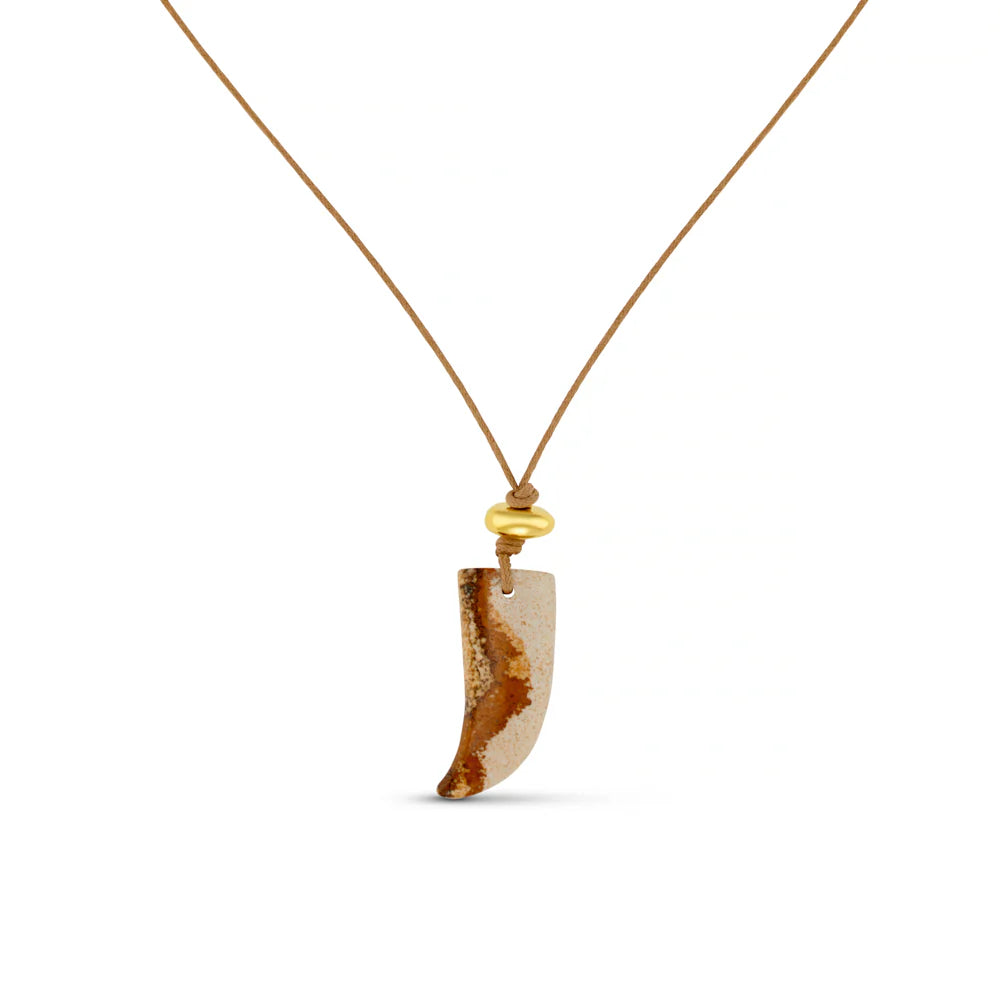 ORELIA "Jasper Tusk Adjustable Cord" (Brown)