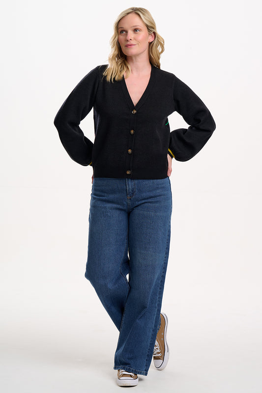 SUGARHILL "Adrian Cardigan" (Black Snake Florals)