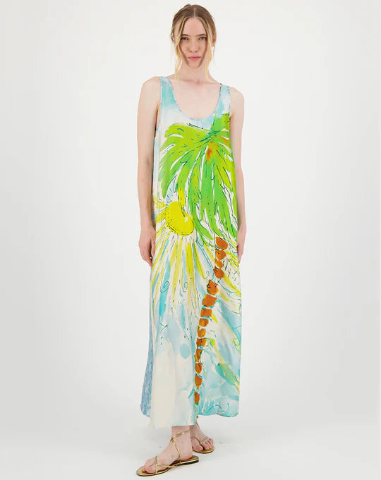 ME369 "Allison Sleeveless Dress Summer" (Pura Vida/Lucky Me)