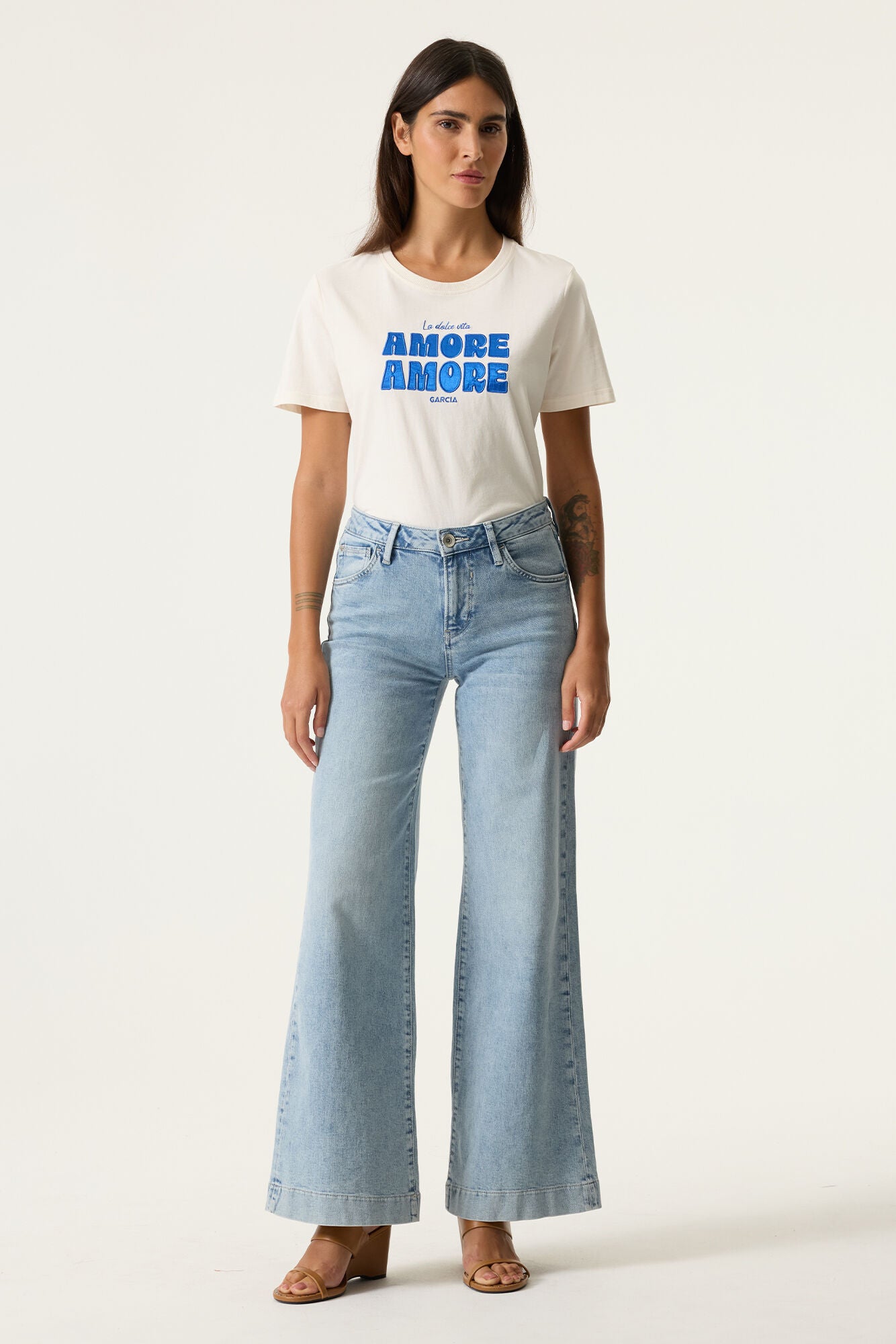 GARCIA "T Shirt O260005" (Ecru)