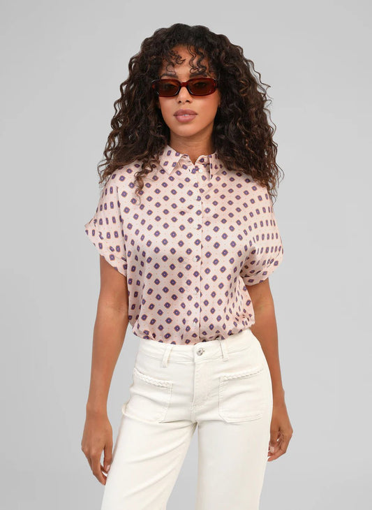 AN'GE "Kacilia Blouse" ( Lisanda Ecru) - ClobR