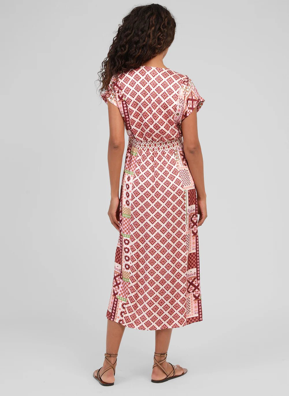 AN'GE "Mirage Dress" (Patchila Bordeaux) - ClobR