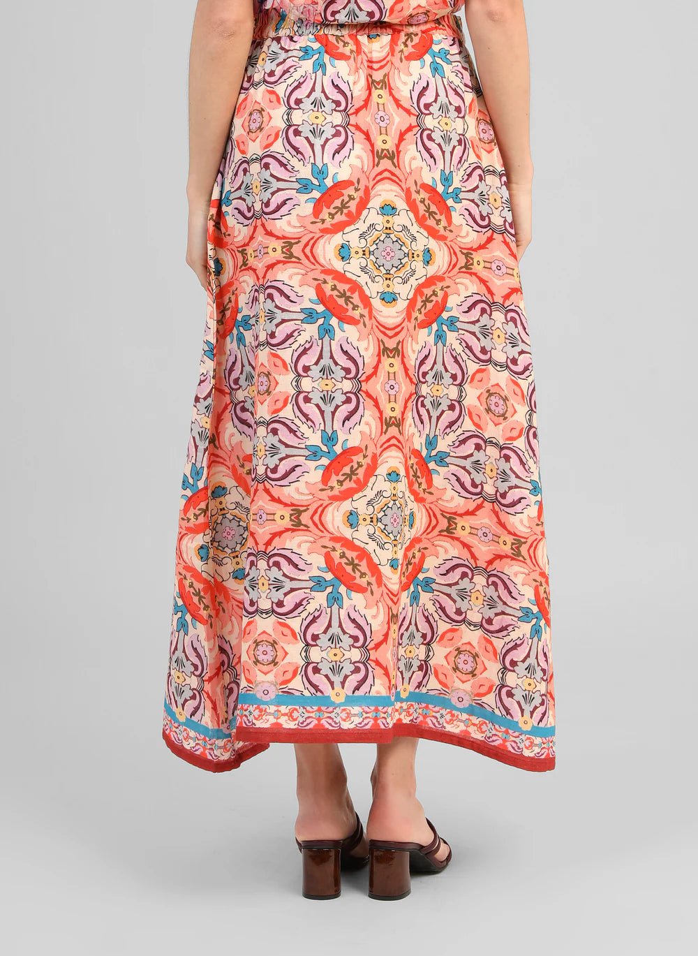 AN'GE "Rithana Skirt" (Folka Corail) - ClobR