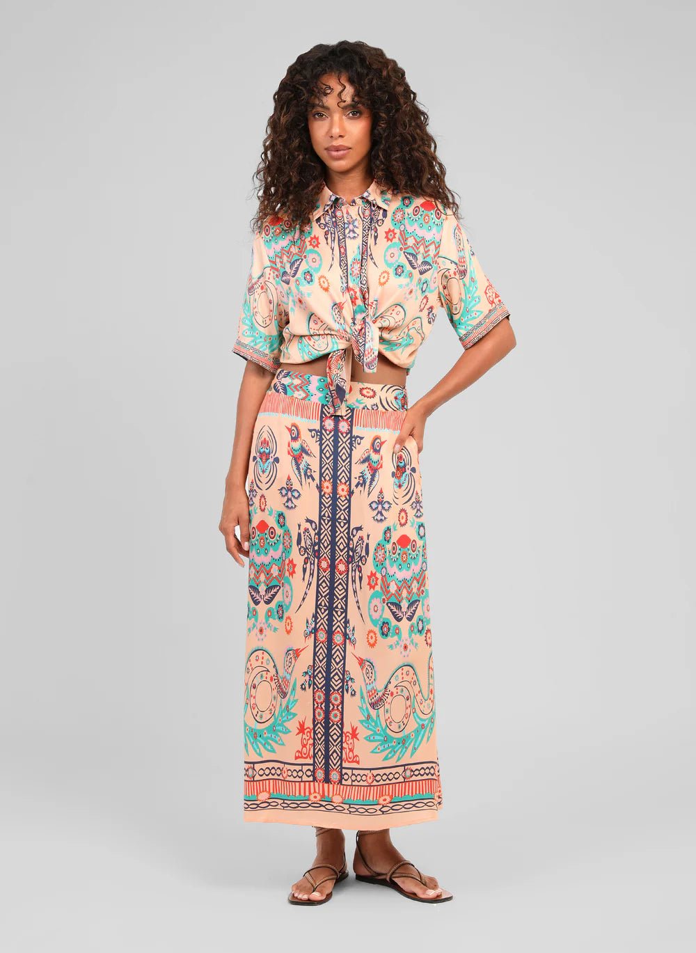 AN'GE "Shanola Shirt" (Samila Ecru) - ClobR