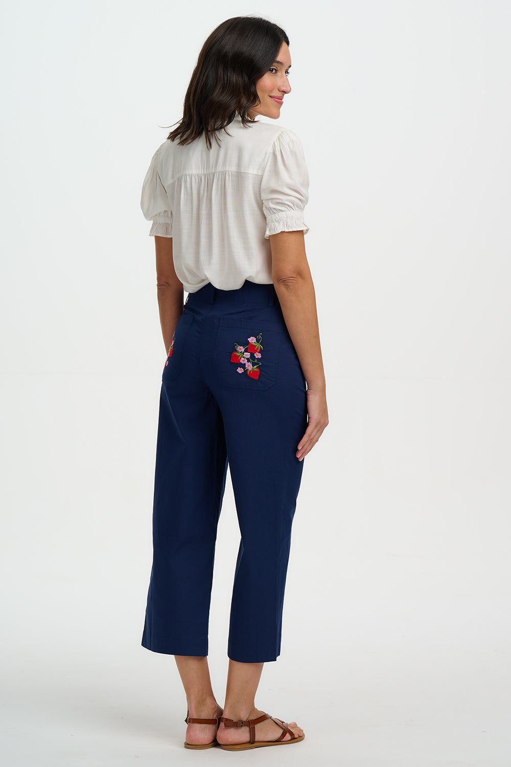 SUGARHILL "Angelique Shirred Top New" (white)