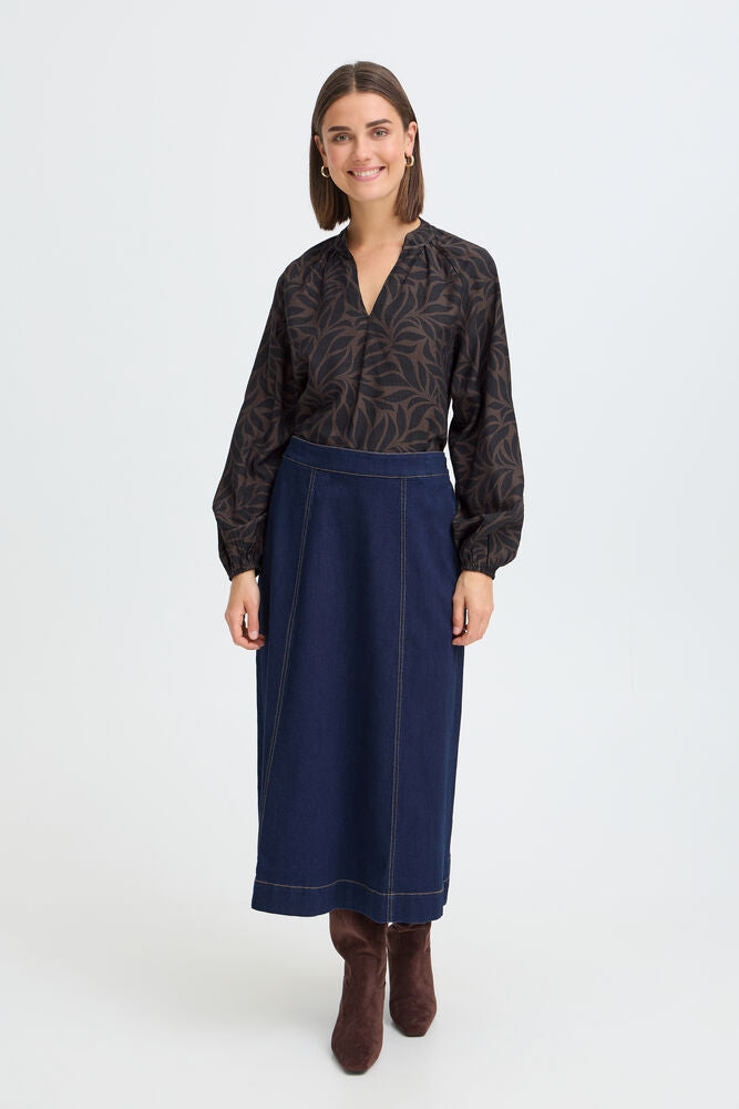 FRANSA "FRAriana Blouse " (Hot Fudge)