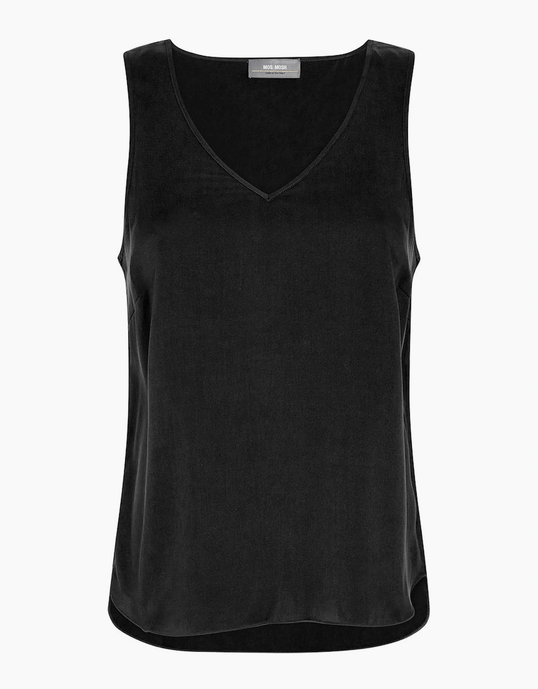MOS MOSH "MMAstrid V Neck Silk Tank Top" (Ecru/Black/Shadow)