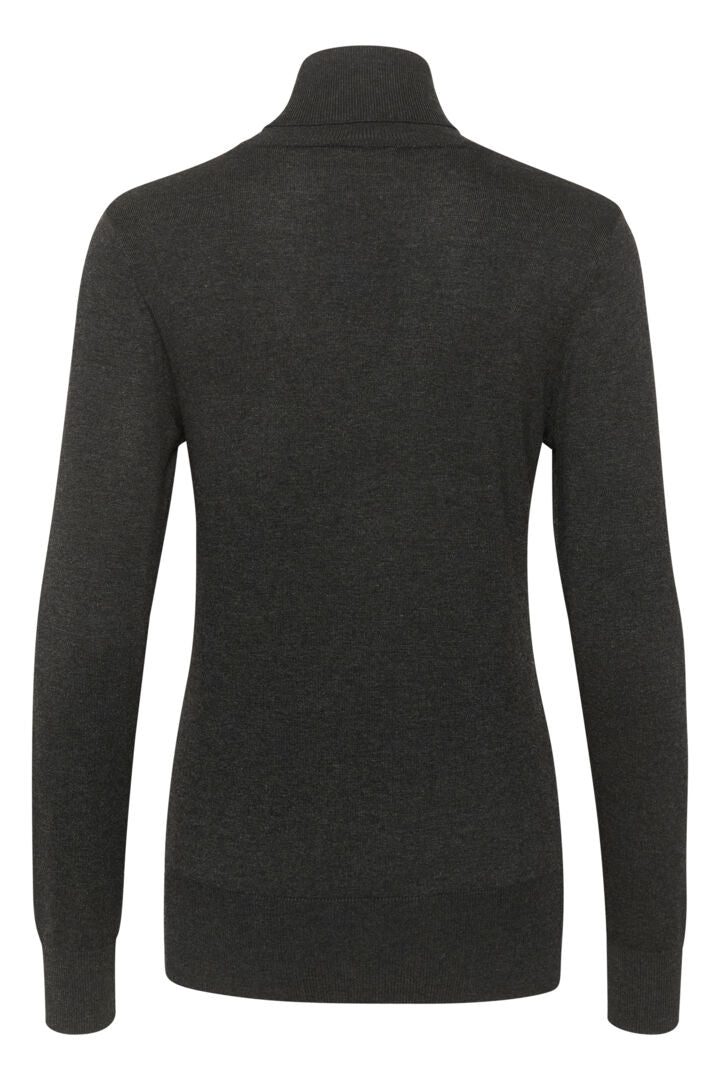 KAFFE "Astrid Roll Neck Knit" (Dark Grey/Grey Melange)