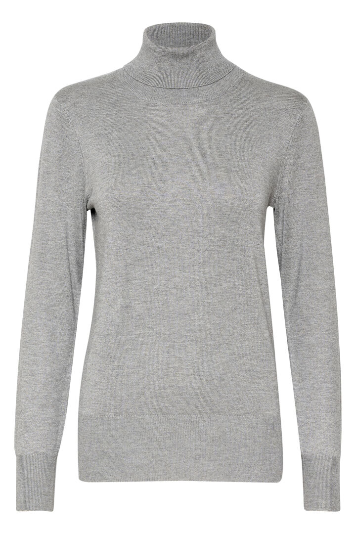 KAFFE "Astrid Roll Neck Knit" (Dark Grey/Grey Melange)