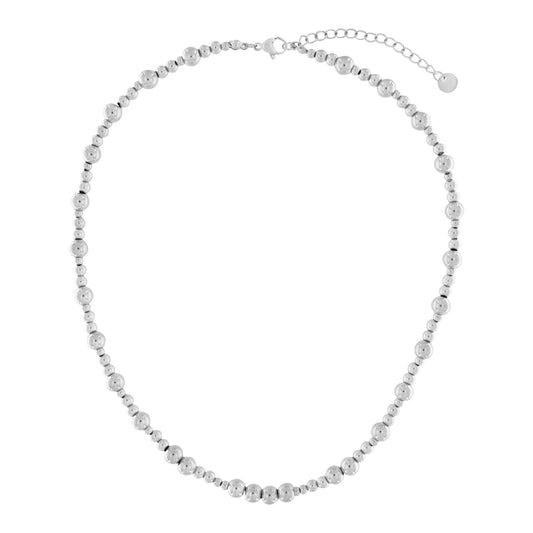 Indulge in timeless elegance with our Passion Waterproof 2 Ball Necklace featuring a sleek silver plating. The cool classic design exudes sophistication, making it the perfect accessory for any occasion. Stay stylish and protected with its waterproof feature. Elevate your look and make a statement with this luxurious piece.