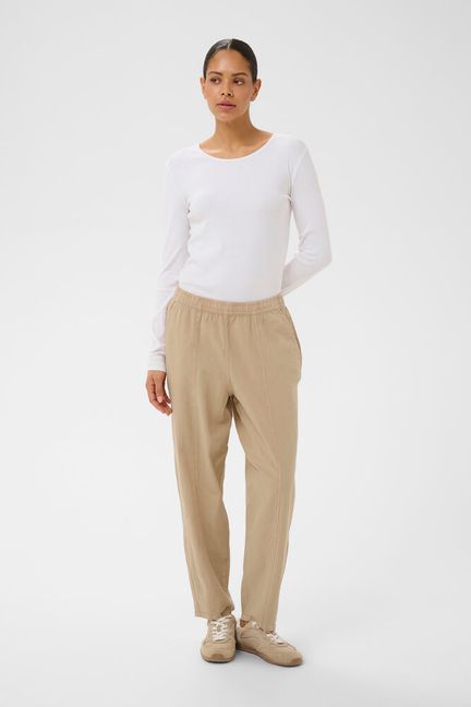 KAFFE "KANaya Barrel Pants " ( Black/Classic Sand)