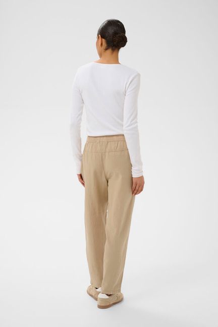 KAFFE "KANaya Barrel Pants " ( Black/Classic Sand)