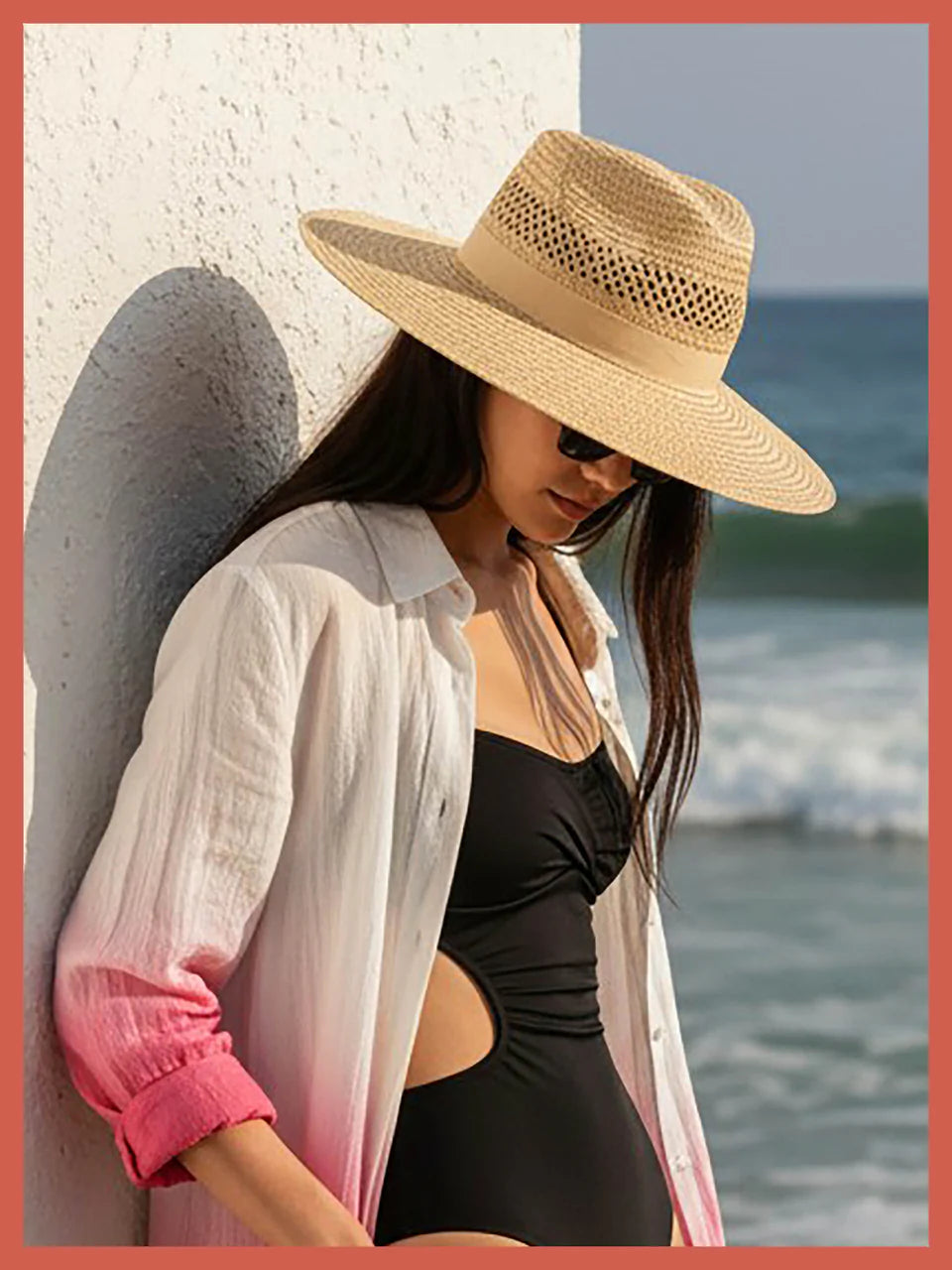 The Beth Oversized Fedora Hat in Ivory from NOOKI, inspired by our favourite cowgirl and her enviable style. Featuring a large brim but on a classic fedora block, this is a showstopper of a hat. Hand woven paper adds a casual edge with cutwork detailing and makes this the summer hat you will look forward to wearing every season