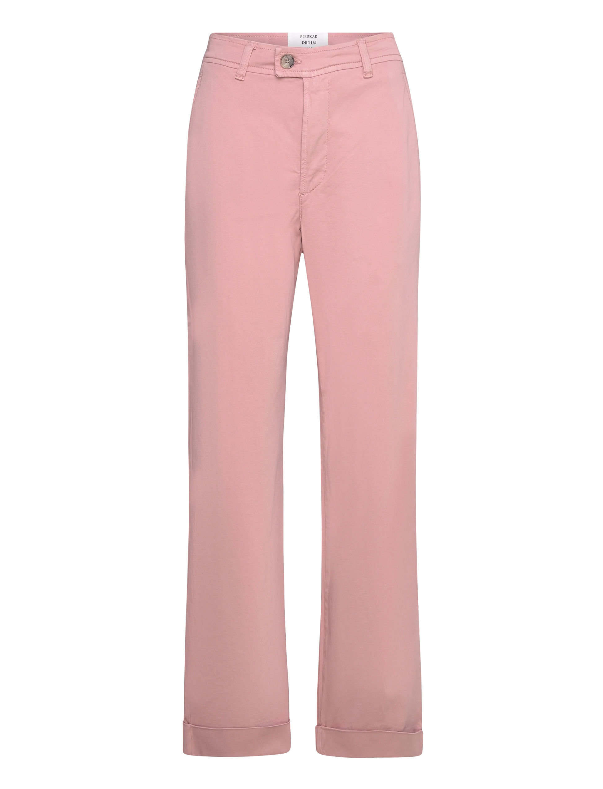 Introducing the Birkin Weekend Pant&nbsp;from&nbsp;Pieszak, perfect for any casual outing this Spring/Summer. These chino-style trousers in a sand hue or pale pink feature a zip fly and button fastening, as well as convenient belt loops on the fixed waistband.