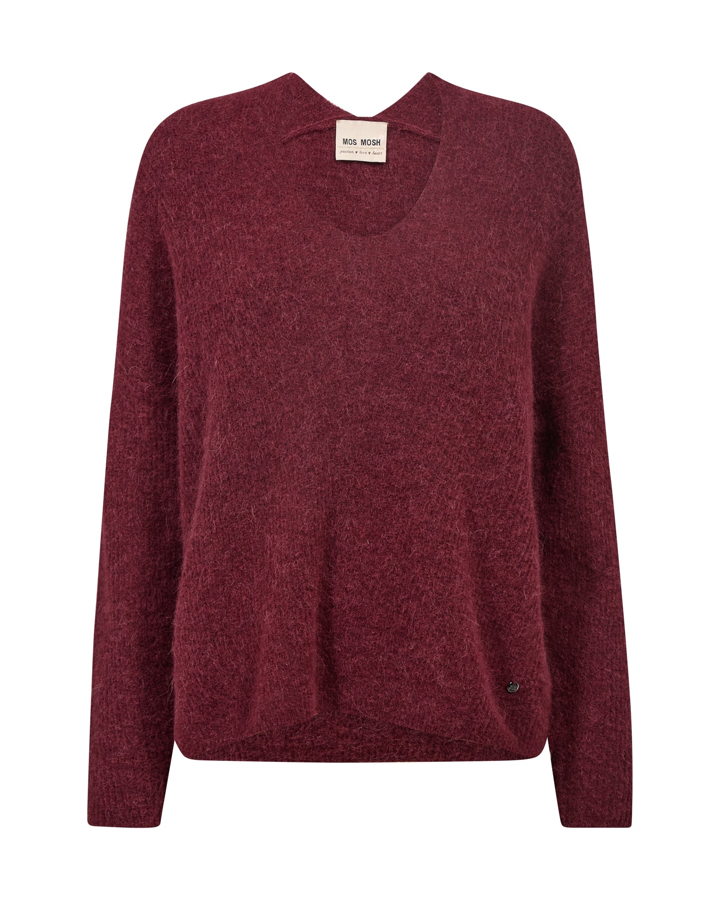 MOS MOSH "MMThora V Neck (Cabernet)