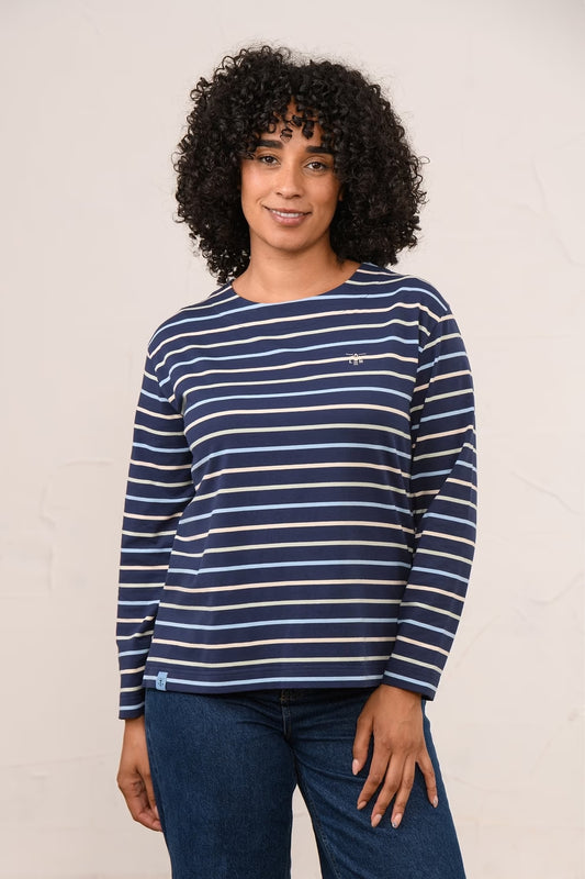Our popular, versatile twist on the Breton top from LIGHTHOUSE in cotton-rich jersey, with a new, generous fit.