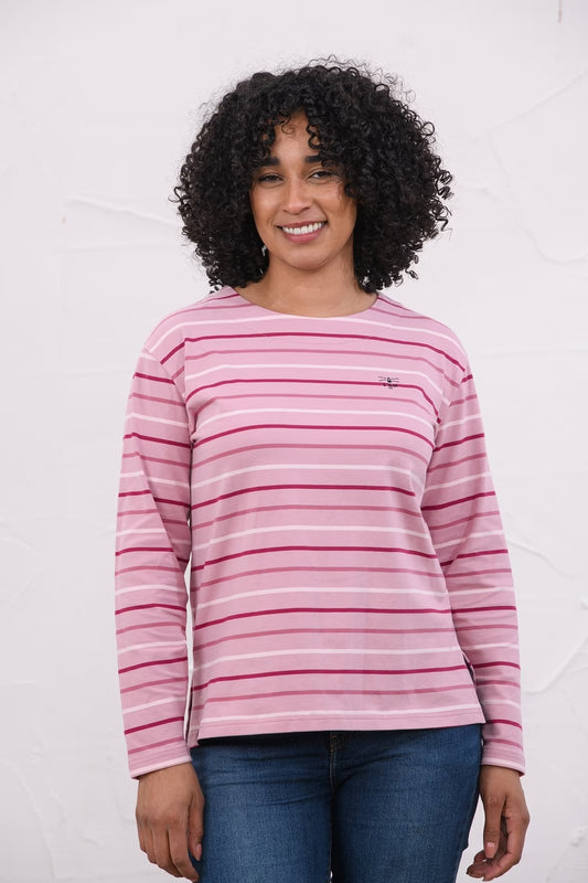 LIGHTHOUSE "Causeway Top" ( Rose & Berry Stripe)
